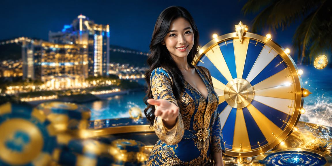 Pengguna Malaysia di Genting Highlands dengan batik mengakses platform pertaruhan p0443
