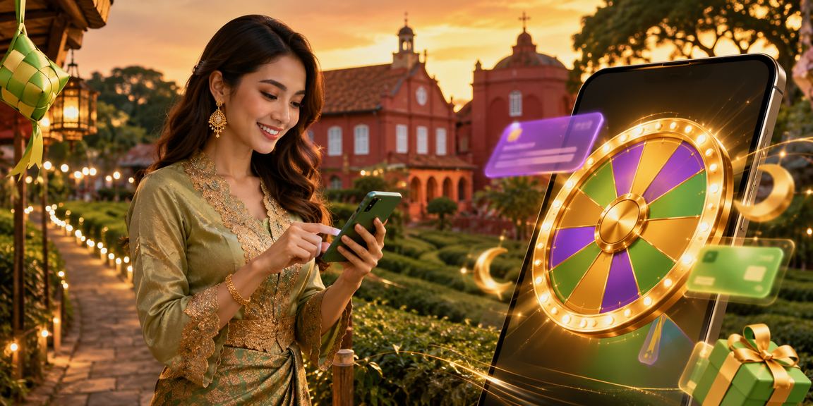 Pengguna Malaysia di Melaka bermain roulette dan slot semasa Hari Raya melalui p0443