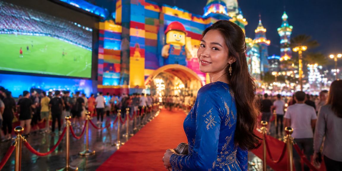 Pengguna Malaysia berbaju kurung menyertai promosi pertaruhan bola sepak sempena perayaan melalui p0443