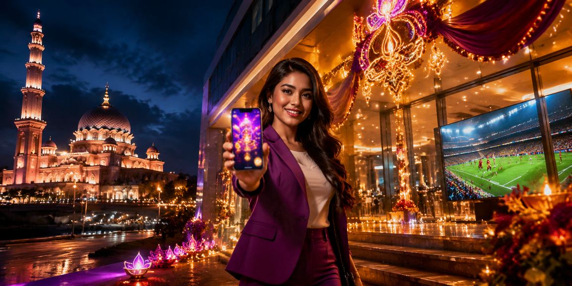 Pemain Malaysia di Putrajaya menyemak tip pertaruhan bola sepak melalui platform p0443